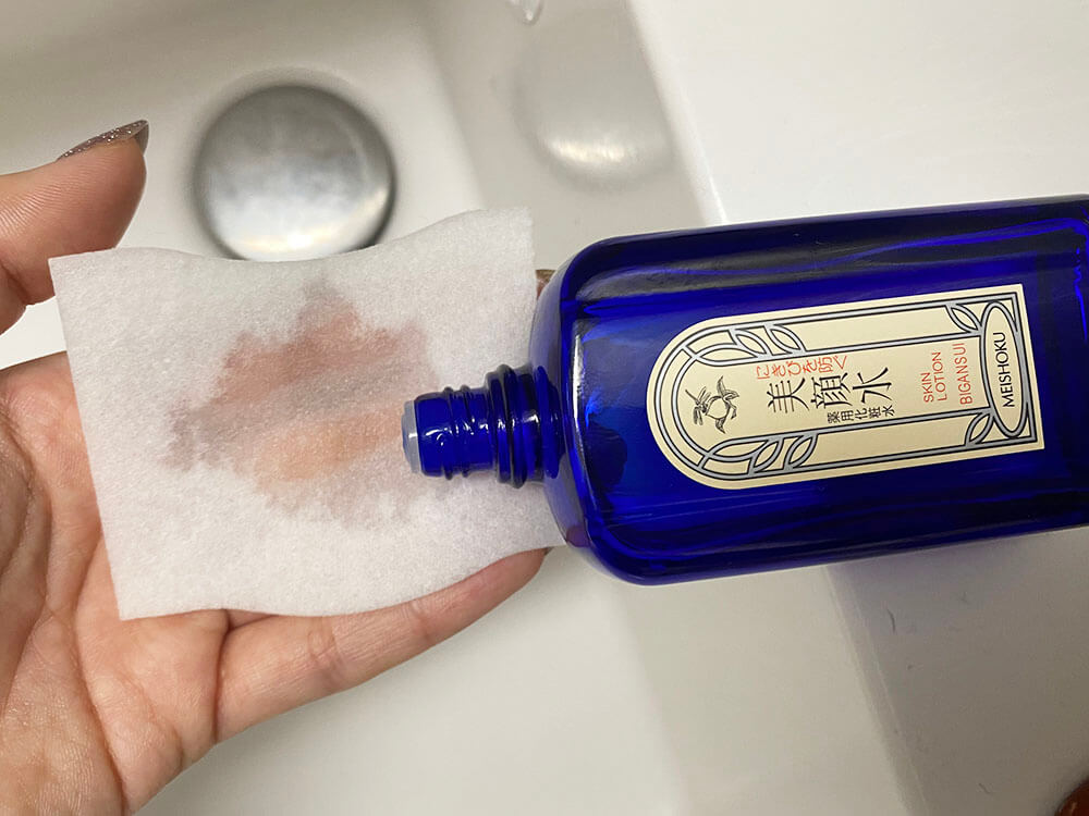 においが強いですが、ふき取ると肌がさらさら さっぱり
